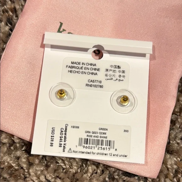 NWT Kate Spade Rise and Shine Stud Earrings - Picture 2 of 2